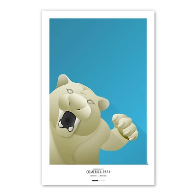 Detroit Tigers Comerica Park 11x17 Minimalist Poster Print