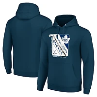 Men's Starter Blue Toronto Maple Leafs Shield Logo Pullover Hoodie