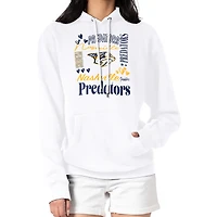 Women's G-III 4Her by Carl Banks White Nashville Predators Collage Team Graphic Tri-Blend Fleece Pullover Hoodie