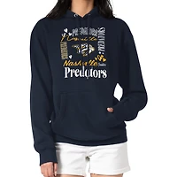 Women's G-III 4Her by Carl Banks Navy Nashville Predators Collage Team Graphic Tri-Blend Fleece Pullover Hoodie
