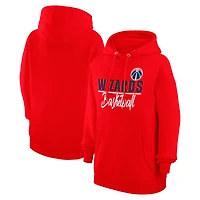 Women's G-III 4Her by Carl Banks Red Washington Wizards Graphics Fleece Pullover Hoodie