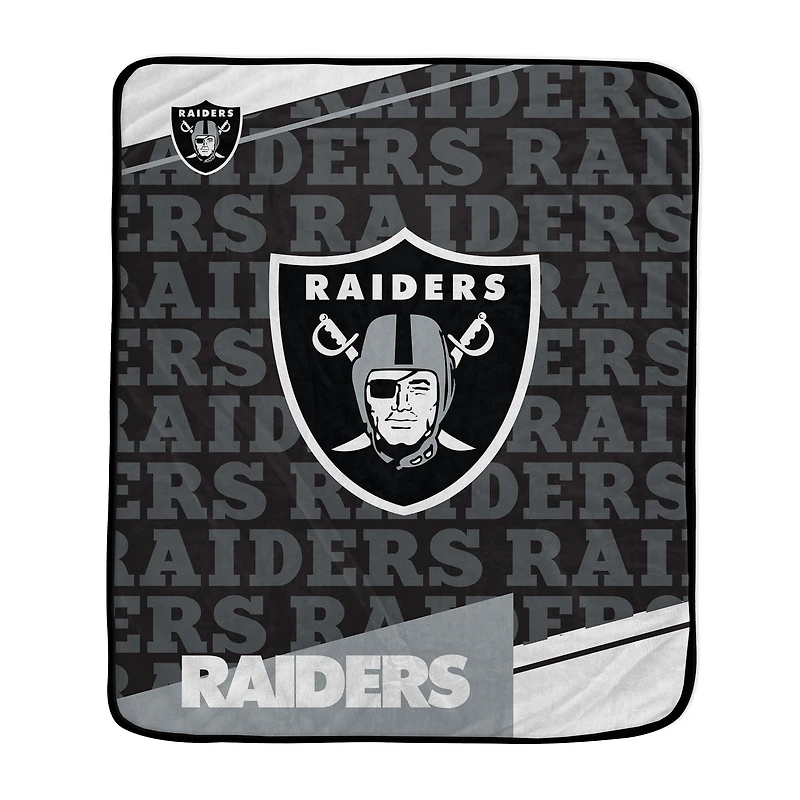 Pegasus Las Vegas Raiders 50" x 60" Diagonal Ghost Ultra Soft Blanket