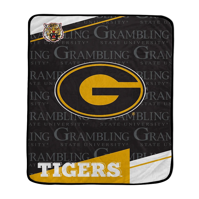 Pegasus Grambling Tigers 50" x 60" Diagonal Ghost Ultra Soft Blanket