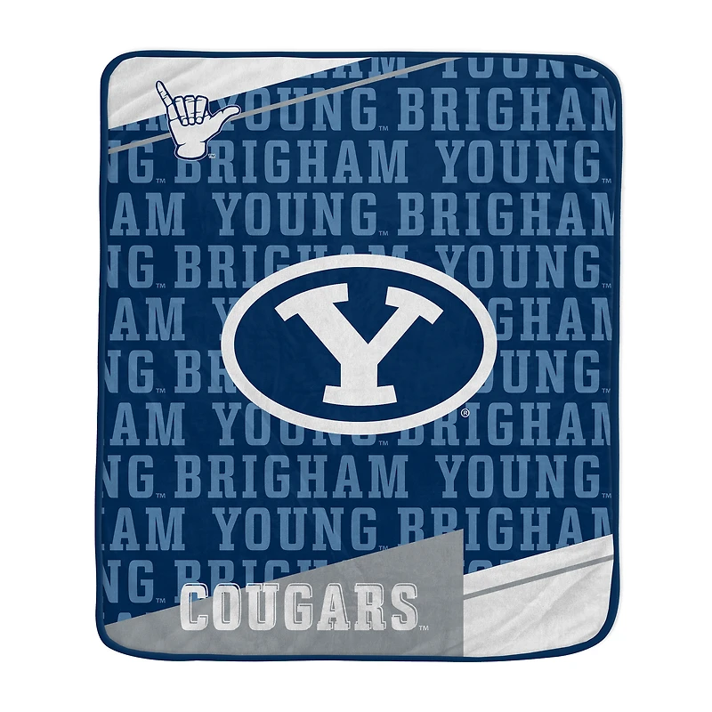 Pegasus BYU Cougars 50" x 60" Diagonal Ghost Ultra Soft Blanket