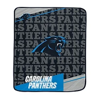 Pegasus Carolina Panthers 50" x 60" Diagonal Ghost Ultra Soft Blanket