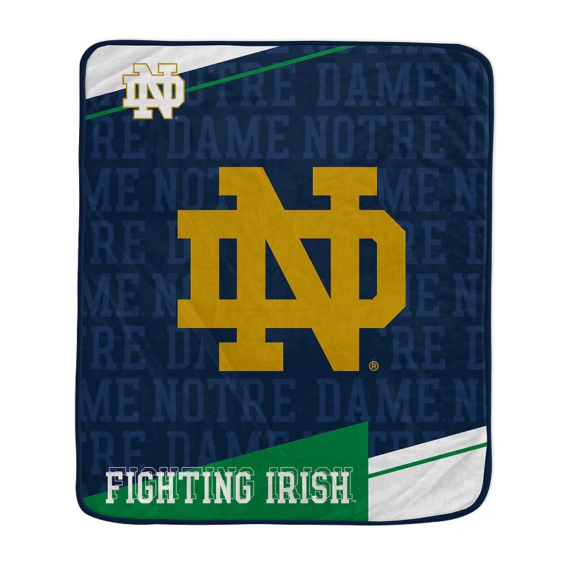 Pegasus Notre Dame Fighting Irish 50" x 60" Diagonal Ghost Ultra Soft Blanket