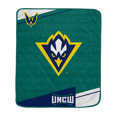 Pegasus UNC Wilmington Seahawks 50" x 60" Diagonal Ghost Ultra Soft Blanket