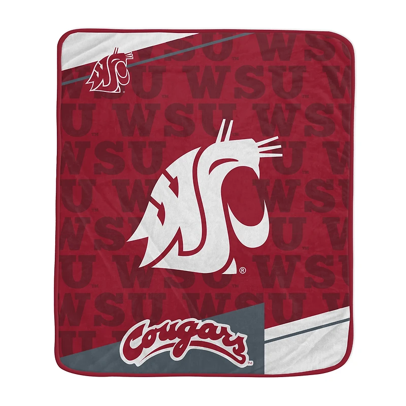 Pegasus Washington State Cougars 50" x 60" Diagonal Ghost Ultra Soft Blanket