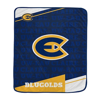 Pegasus Wisconsin Eau Claire Blugolds 50" x 60" Diagonal Ghost Ultra Soft Blanket