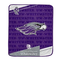 Pegasus Wisconsin-Whitewater Warhawks 50" x 60" Diagonal Ghost Ultra Soft Blanket
