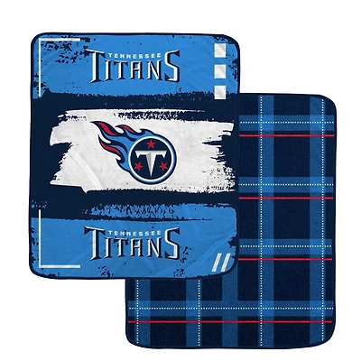 Pegasus Tennessee Titans 60” x 70” Distressed Plaid Blanket