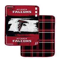 Pegasus Atlanta Falcons 60” x 70” Distressed Plaid Blanket