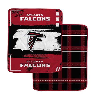 Pegasus Atlanta Falcons 60” x 70” Distressed Plaid Blanket