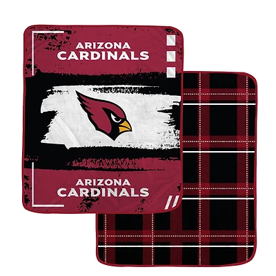 Pegasus Arizona Cardinals 60” x 70” Distressed Plaid Blanket