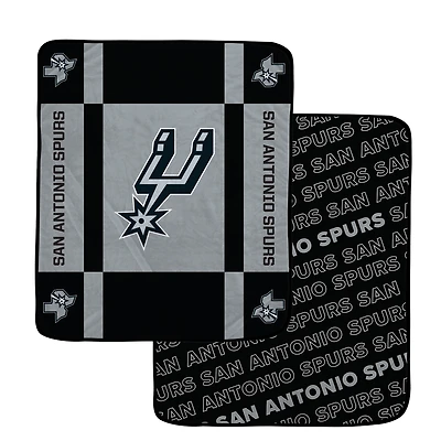 Pegasus San Antonio Spurs 60” x 70” Reverse Block Wordmark Double-Sided Blanket