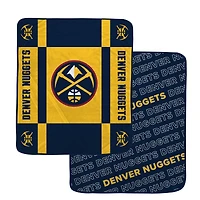 Pegasus Denver Nuggets 60” x 70” Reverse Block Wordmark Double-Sided Blanket