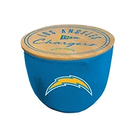 Pegasus Los Angeles Chargers 16oz. Script Circle Wood Top Ceramic Candle