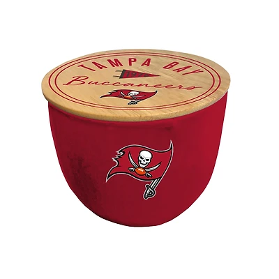 Pegasus Tampa Bay Buccaneers 16oz. Script Circle Wood Top Ceramic Candle