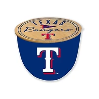 Pegasus Texas Rangers 16oz. Script Circle Wood Top Ceramic Candle