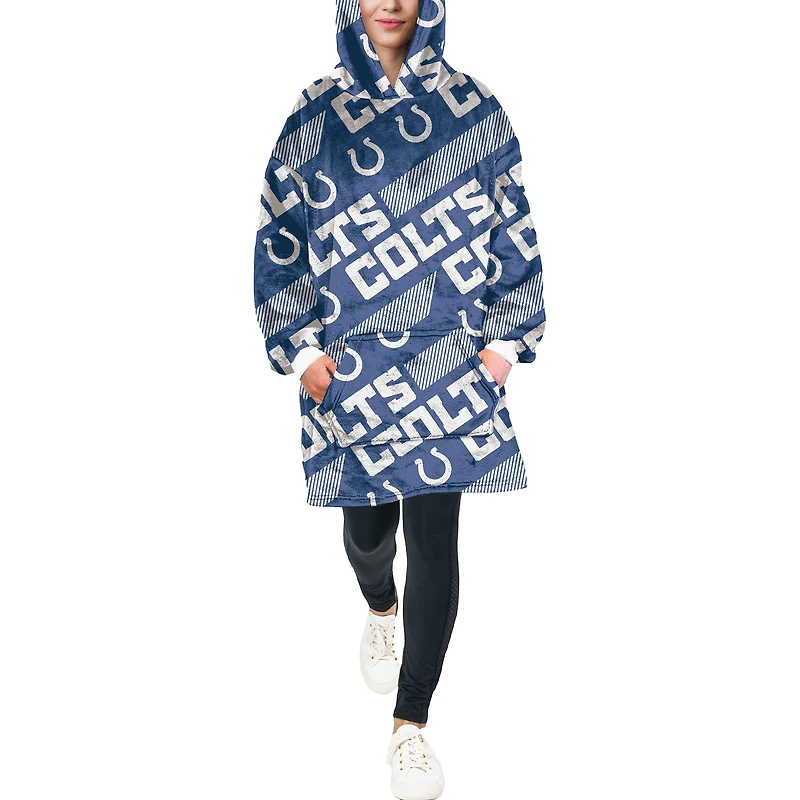 Pegasus Indianapolis Colts 60" x 80" Repeat Logo Hoodie Bloncho