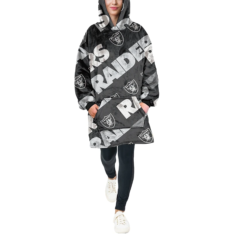Pegasus Las Vegas Raiders 60" x 80" Repeat Logo Hoodie Bloncho