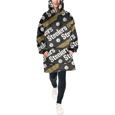 Pegasus Pittsburgh Steelers 60" x 80" Repeat Logo Hoodie Bloncho