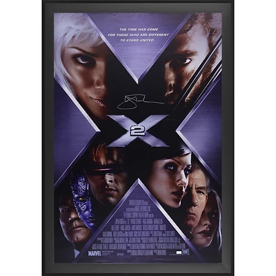 Hugh Jackman X2 Autographed Framed 27" x 40" Movie Poster