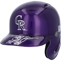 Todd Helton Colorado Rockies Autographed Alternate Chrome Rawlings Mini Batting Helmet with "HOF 2024 " Inscription - Fanatics Exclusive