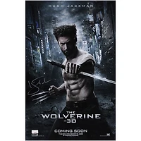Hugh Jackman The Wolverine Autographed 11" x 17" Movie Poster