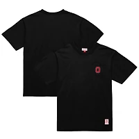 Men's Mitchell & Ness Black Ohio State Buckeyes Big & Tall Fade Away Premium T-Shirt
