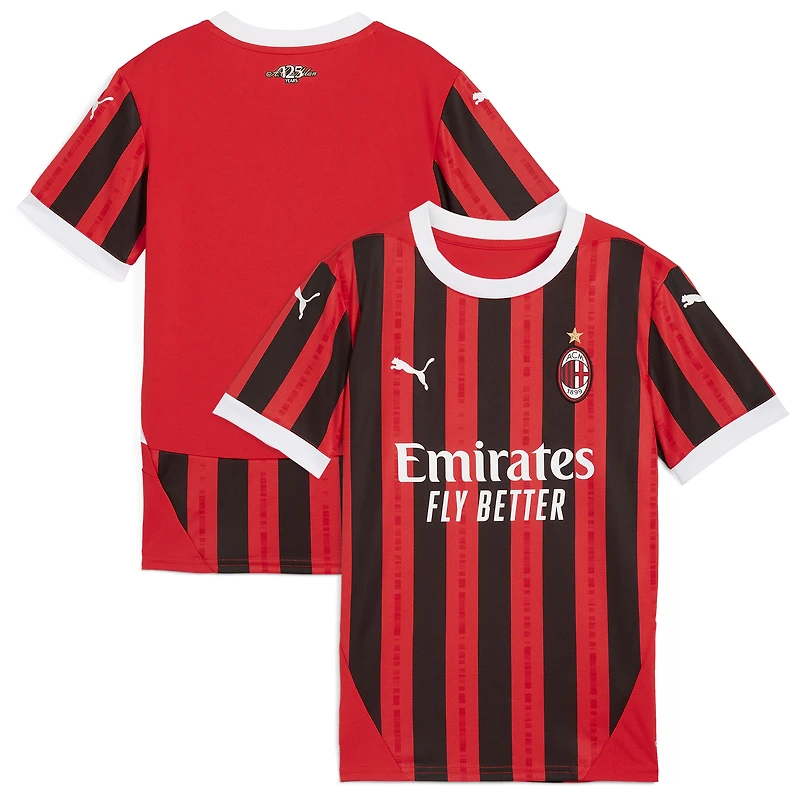 Youth Puma Red AC Milan 2024/25 Home Replica Jersey