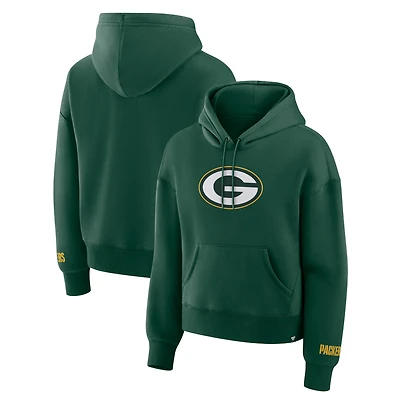 Women's Fanatics Green Green Bay Packers Legacy Fleece Pullover Hoodie