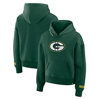 Women's Fanatics Green Green Bay Packers Legacy Fleece Pullover Hoodie