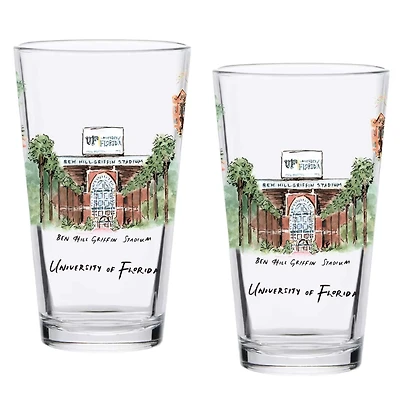 Florida Gators 2-Pack 16oz. Laura Wilcox University Pint Set