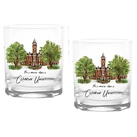 Clemson Tigers 16oz. Laura Wilcox University Hall Two-Piece Rocks Glass Set