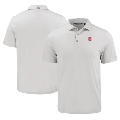 Men's Cutter & Buck Gray NC State Wolfpack Coastline Epic Comfort Eco Recycled Polo