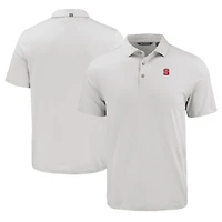 Men's Cutter & Buck Gray NC State Wolfpack Coastline Epic Comfort Eco Recycled Polo