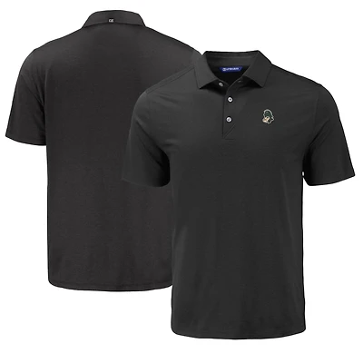 Men's Cutter & Buck Black Michigan State Spartans Coastline Epic Comfort Eco Recycled Polo