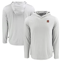 Men's Cutter & Buck Gray Maryland Terrapins Coastline Epic Comfort Eco Recycled Long Sleeve Hoodie T-Shirt