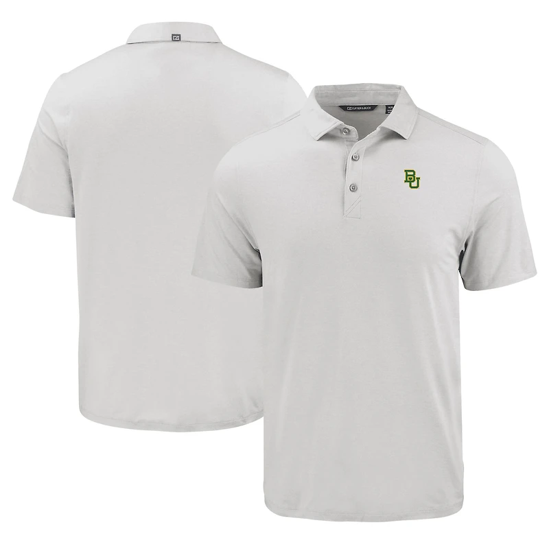 Men's Cutter & Buck Baylor Bears Coastline Epic Comfort Eco Recycled Polo