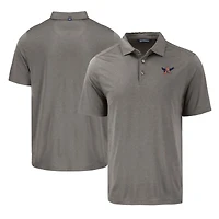 Men's Cutter & Buck Gray Auburn Tigers Coastline Epic Comfort Eco Recycled Polo