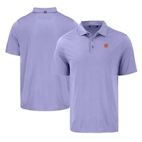 Men's Cutter & Buck Purple Clemson Tigers Coastline Epic Comfort Eco Recycled Polo