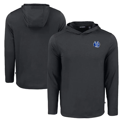 Men's Cutter & Buck Black Air Force Falcons Coastline Epic Comfort Eco Recycled Long Sleeve Hoodie T-Shirt