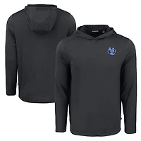 Men's Cutter & Buck Black Air Force Falcons Coastline Epic Comfort Eco Recycled Long Sleeve Hoodie T-Shirt