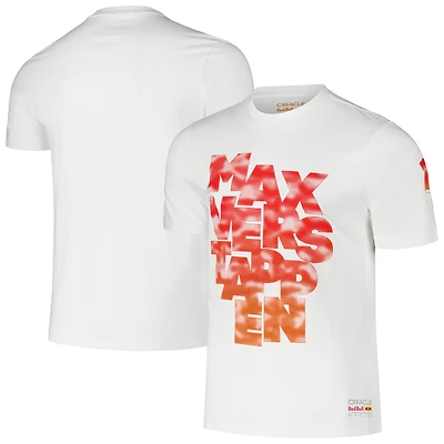 Unisex Max Verstappen White Red Bull Racing Expression Driver T-Shirt