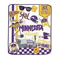 Pegasus Minnesota Vikings 60” x 70” Fan Favorite Royal Plush Blanket