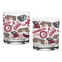 Alabama Crimson Tide 14oz. Local Glass Two-Pack