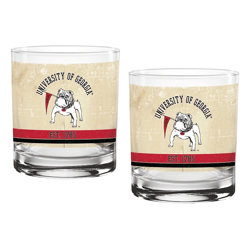 Georgia Bulldogs Glass Set - Thumbnail 4
