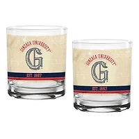 Gonzaga Bulldogs Two-Pack 14oz. Tan Vintage Glass Set