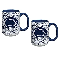 Penn State Nittany Lions Two-Pack Floral Mug Set